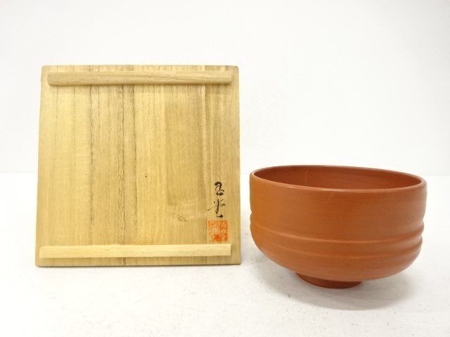 JAPANESE TEA CEREMONY / MUMYOI WARE TEA BOWL CHAWAN / SHUDEI